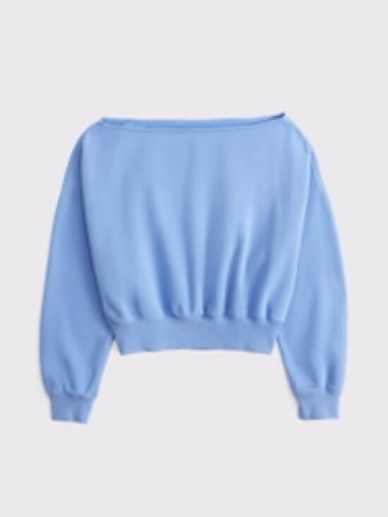 Abercrombie & Fitch Tops - Abercrombie & Fitch Sunday Slash Top- Sky Blue